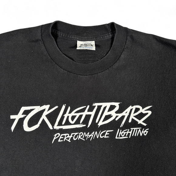 Fck Lightbars Shirt Adult EXTRA LARGE Black Motorsport Offroad Streetwear Promo - Picture 2 of 7